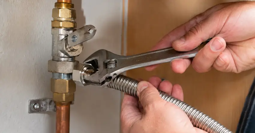 gas line installation for kitchen range connection in Winnipeg