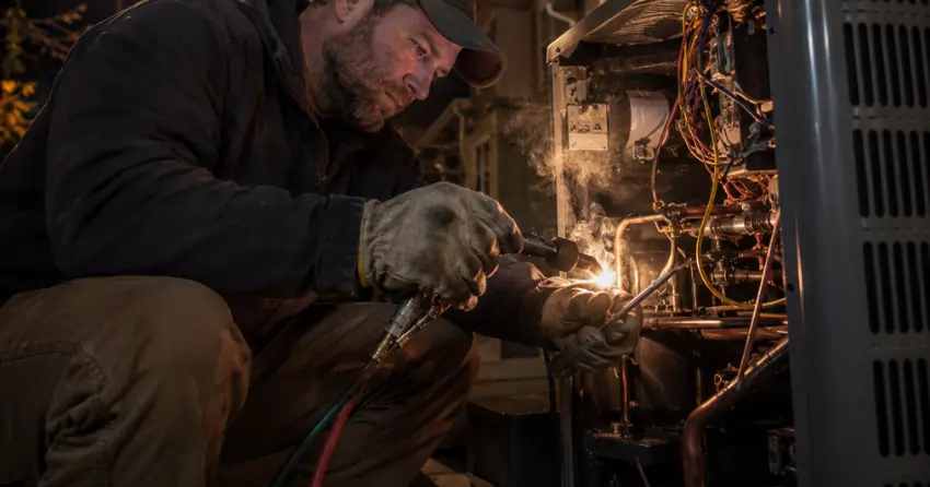HVAC emergency service repair process heating and cooling Winnipeg