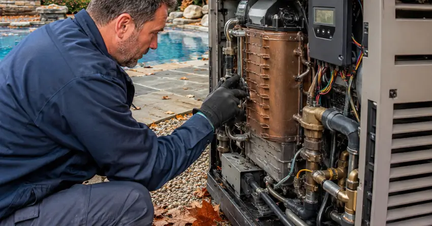 pool heater maintenance seasonal inspection Winnipeg
