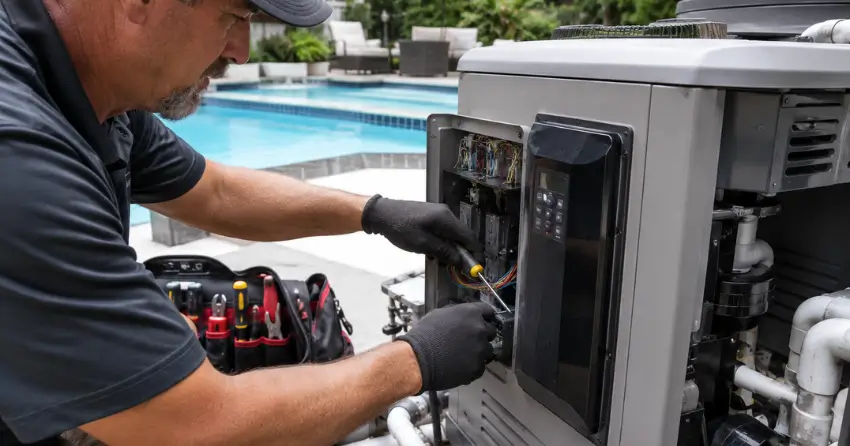 licensed pool heater repair technician Winnipeg